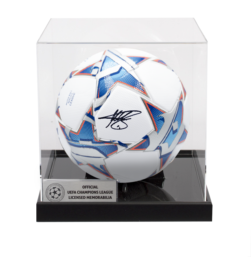 Miroslav Klose Official UEFA Champions League Signed Football In Acrylic Case