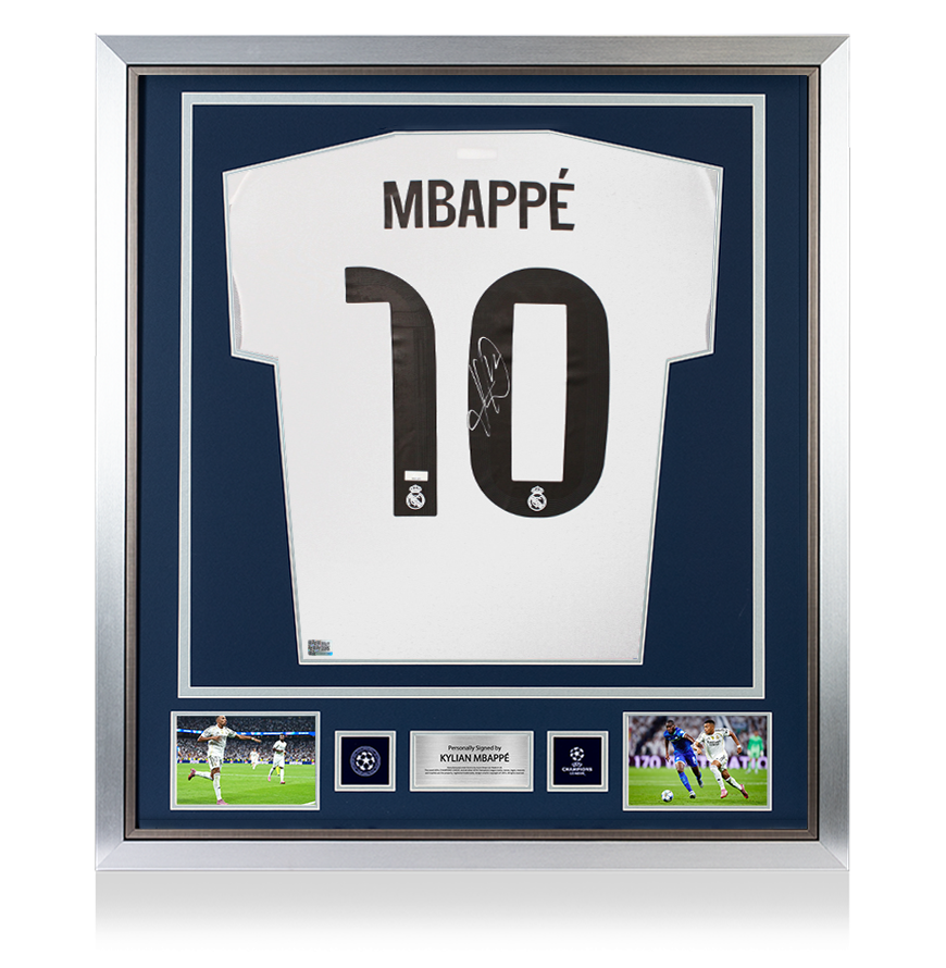 Kylian Mbappe Official UEFA Champions League Back Signed and