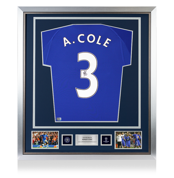 Ashley Cole Official UEFA Champions League Back Signed and Framed Chel ...
