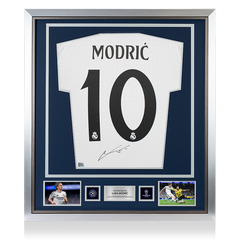 Luka Modric Official UEFA Champions League Back Signed and Framed