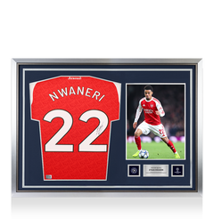 Ethan Nwaneri Official UEFA Champions League Back Signed and Hero