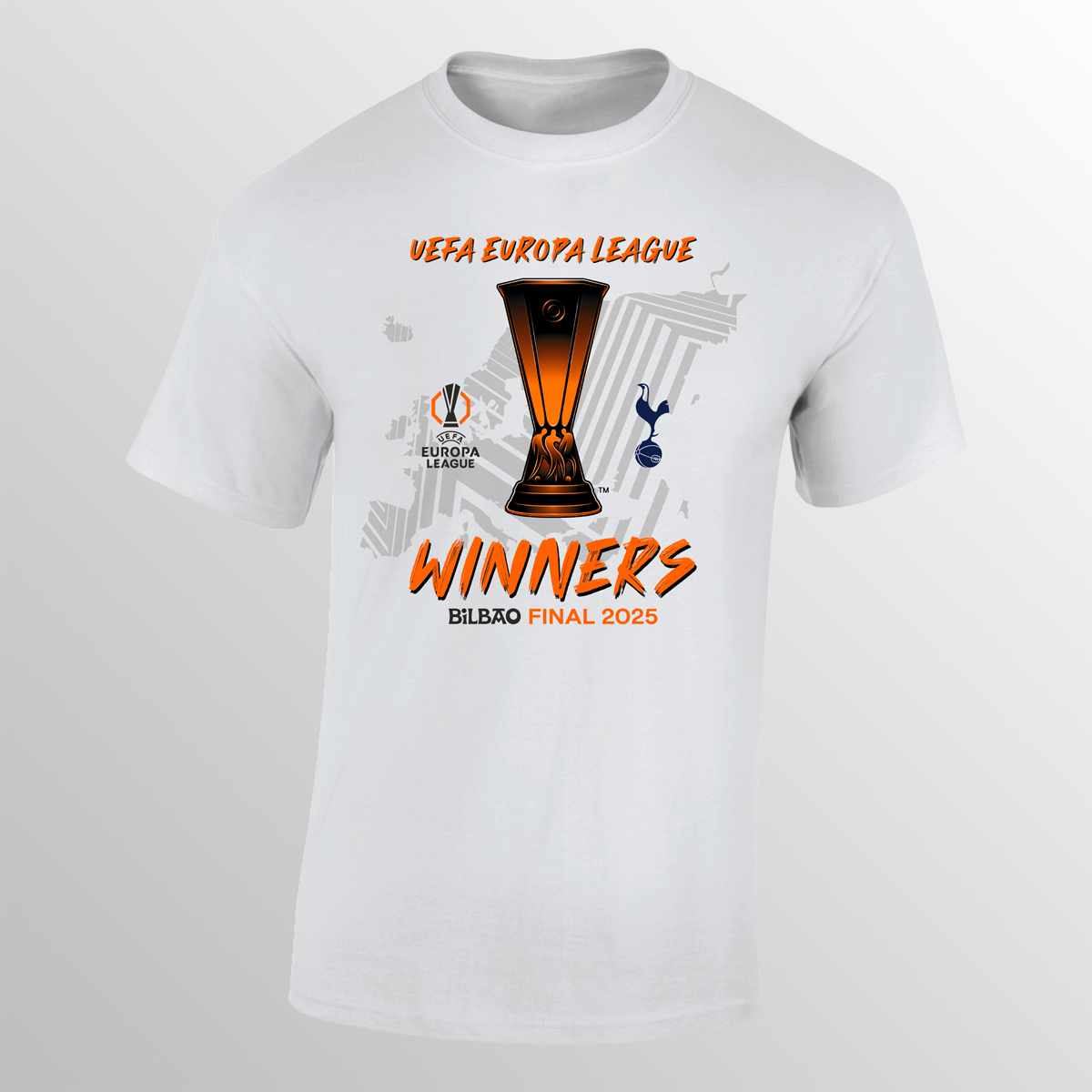 Bilbao 25 UEL Final Tottenham Hotspur Winners T-shirt UEFA Club Competitions Online Store