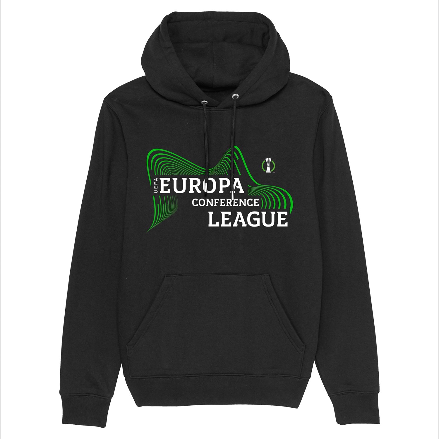 UEFA Conference League - Energy Wave Black Hoodie UEFA Club Competitions Online Store