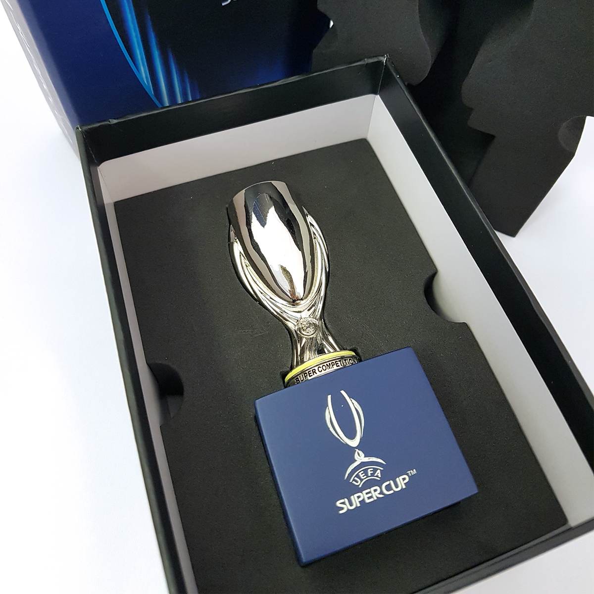 UEFA Super Cup 70mm 3D Replica Trophy with Stand UEFA Club Competitions Online Store