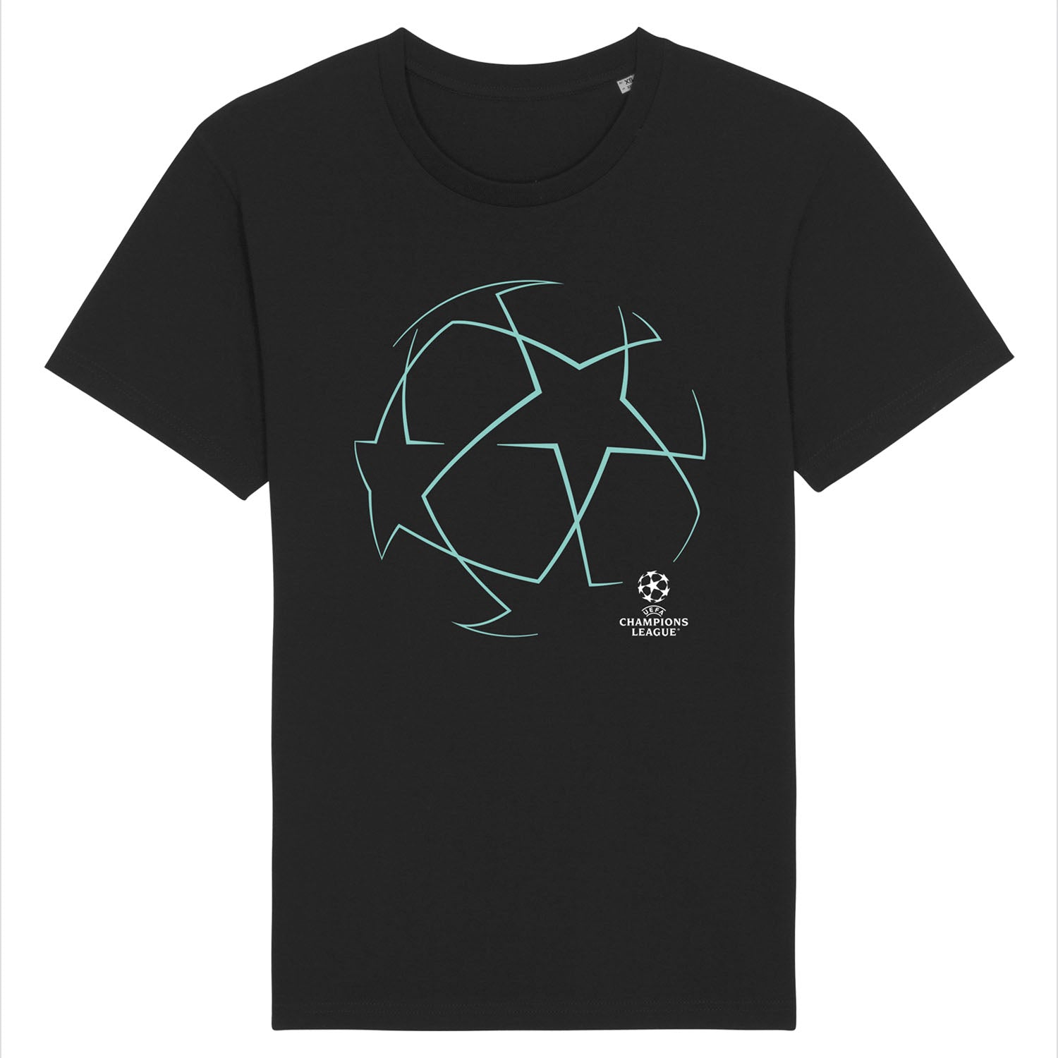 UEFA Champions League Starball Black T Shirt