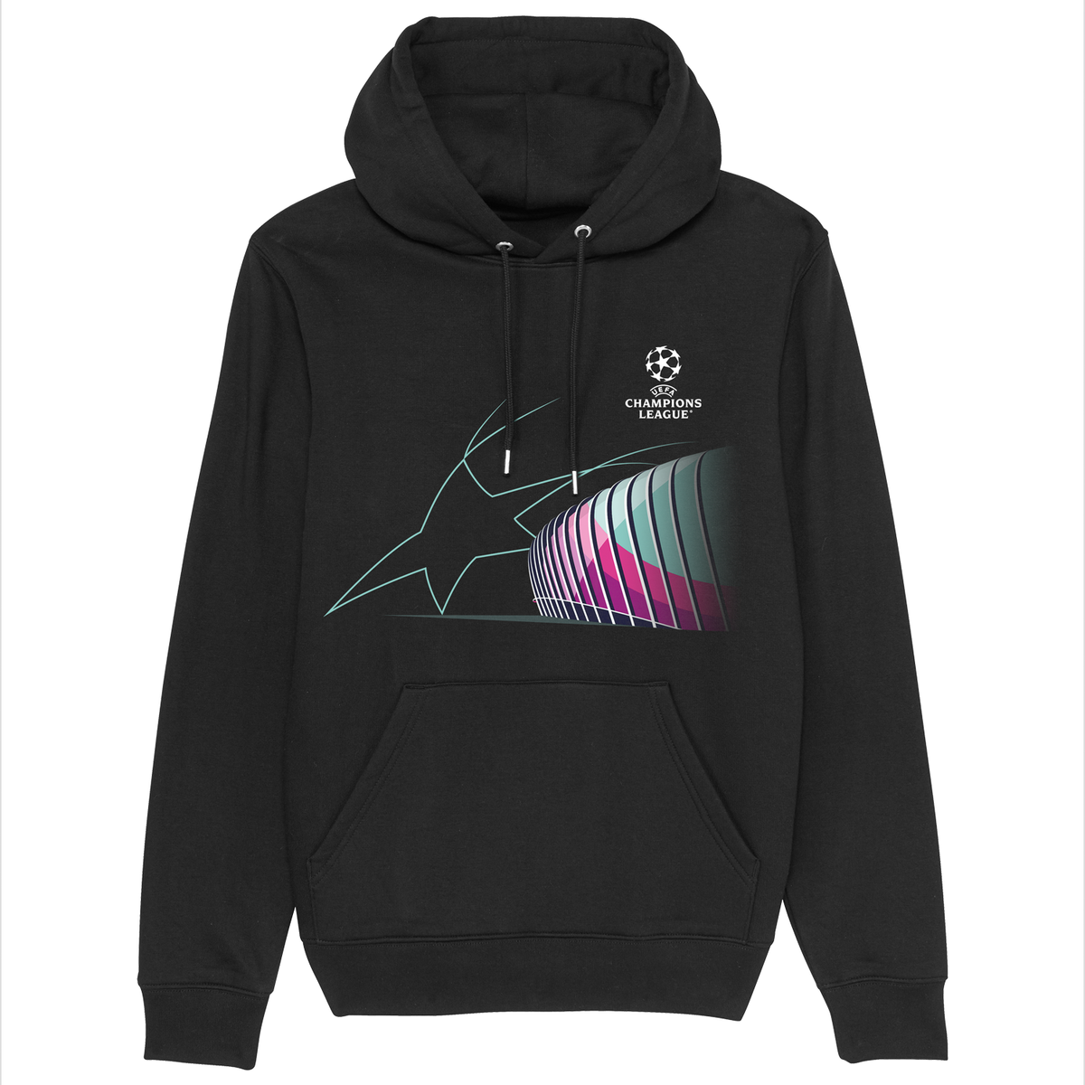 UEFA Champions League - Stadium Black Hoodie UEFA Club Competitions Online Store