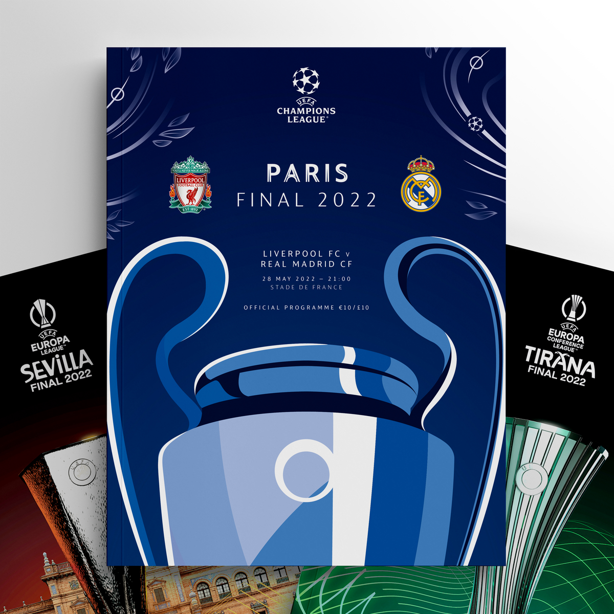 UCL, UEL &amp; UECL Official Final 2022 Programmes UEFA Club Competitions Online Store