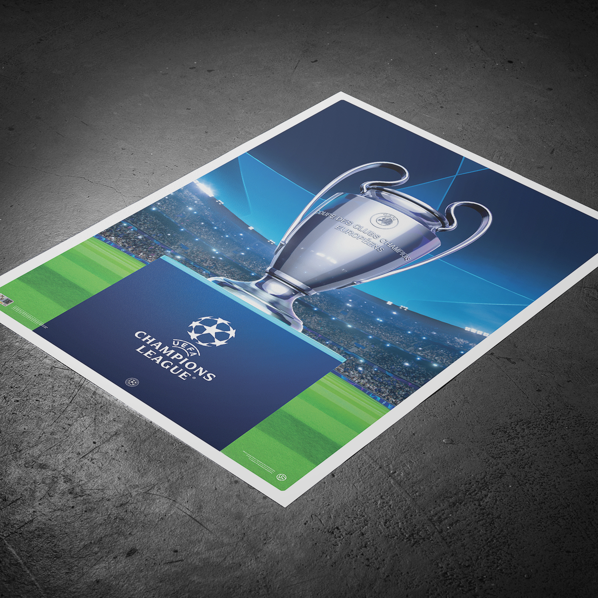 UEFA Champions League - Iconic Trophy Poster UEFA Club Competitions Online Store