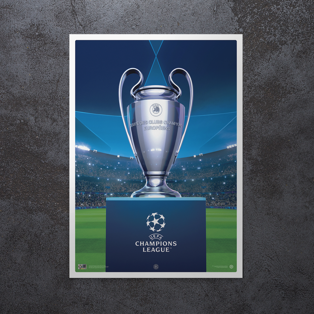 UEFA Champions League - Iconic Trophy Poster UEFA Club Competitions Online Store