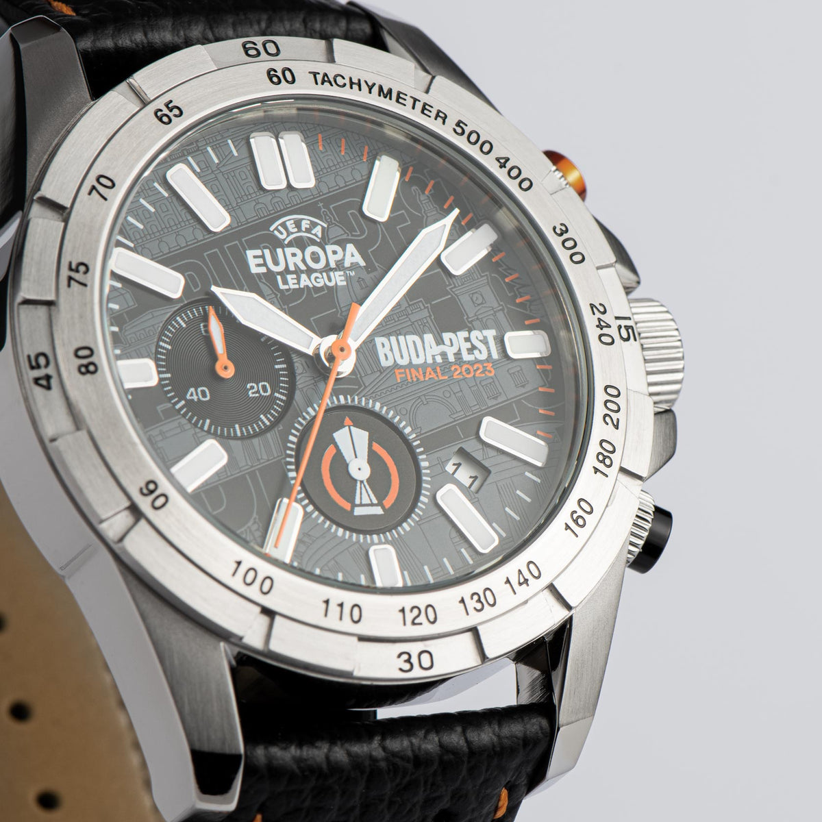 UEL Budapest Final 2023 Chronograph EL-101D Jacques Lemans Watch UEFA Club Competitions Online Store