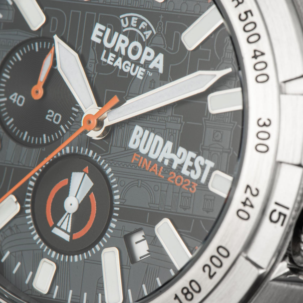 UEL Budapest Final 2023 Chronograph EL-101D Jacques Lemans Watch UEFA Club Competitions Online Store