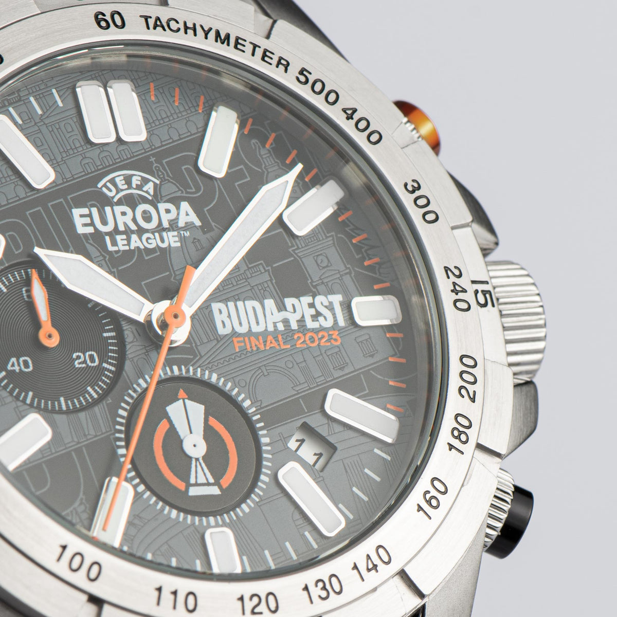 UEL Budapest Final 2023 Chronograph EL-101D Jacques Lemans Watch UEFA Club Competitions Online Store