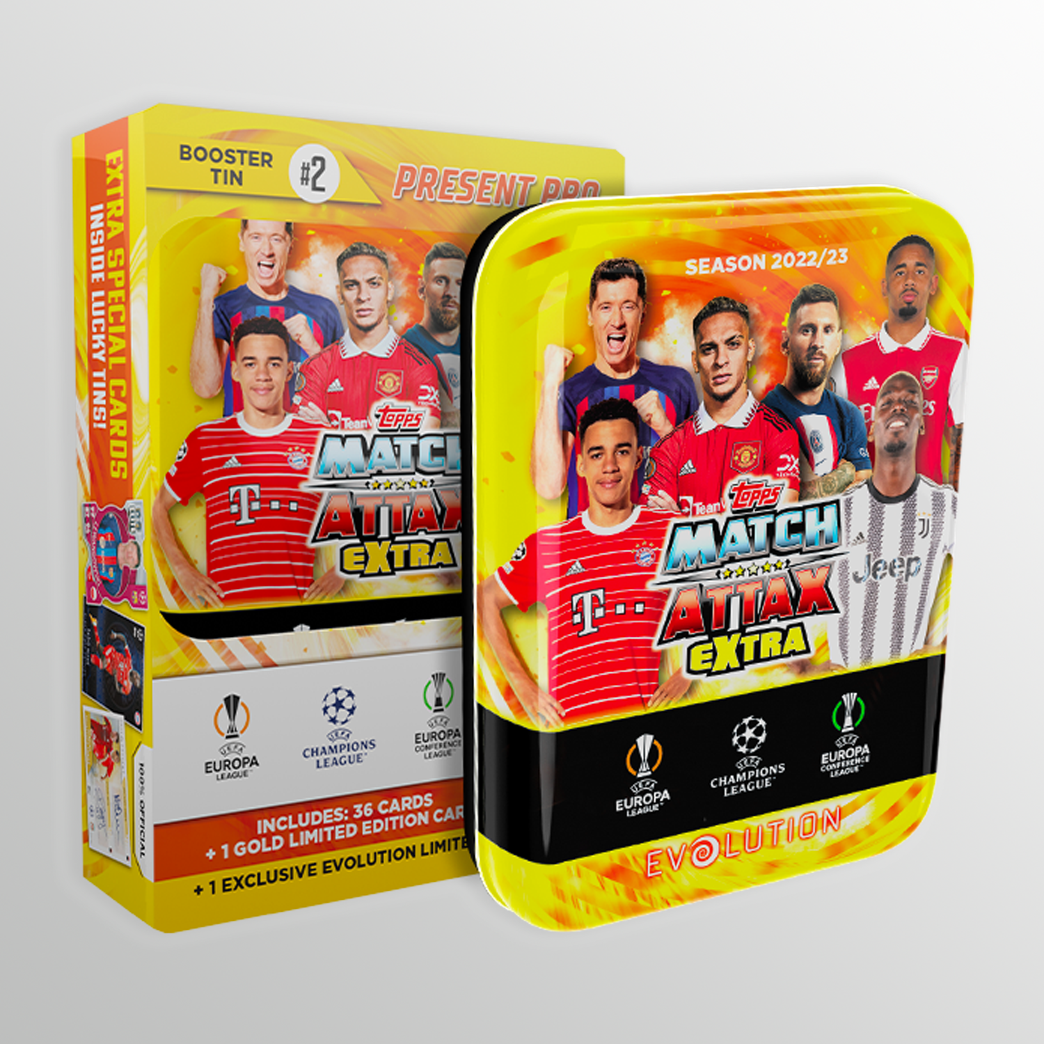 Match Attax Extra 2023 - Booster Tin - Present Pro UEFA Club Competitions Online Store