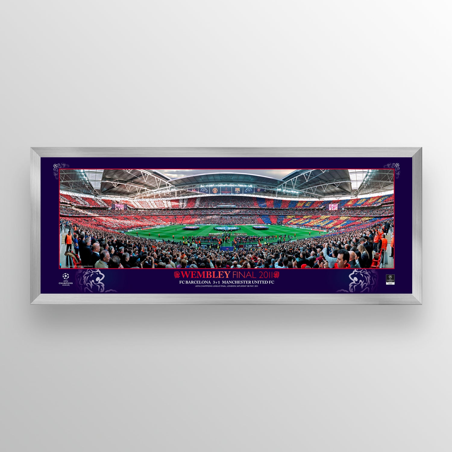 UEFA Champions League 2011 Final - Winner: Barcelona - Landscape Frame UEFA Club Competitions Online Store