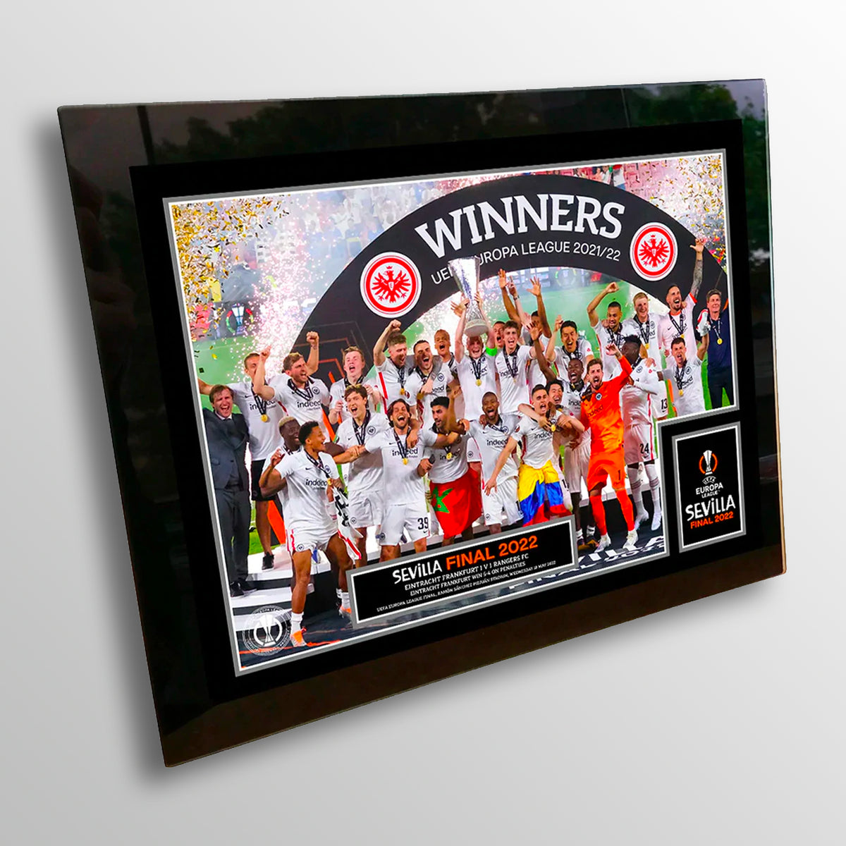 Frankfurt UEFA Europa League Winners Cup Lift - 8x6&quot; UEFA Club Competitions Online Store