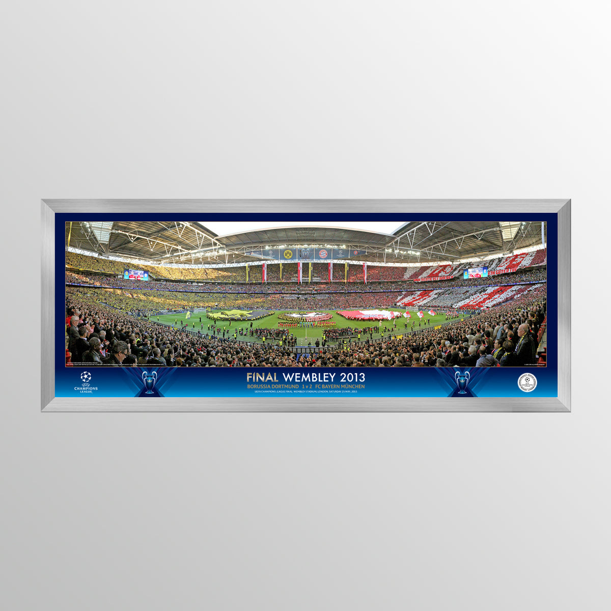 UEFA Champions League 2013 Final - Winner: Bayern Munich - Landscape Frame UEFA Club Competitions Online Store