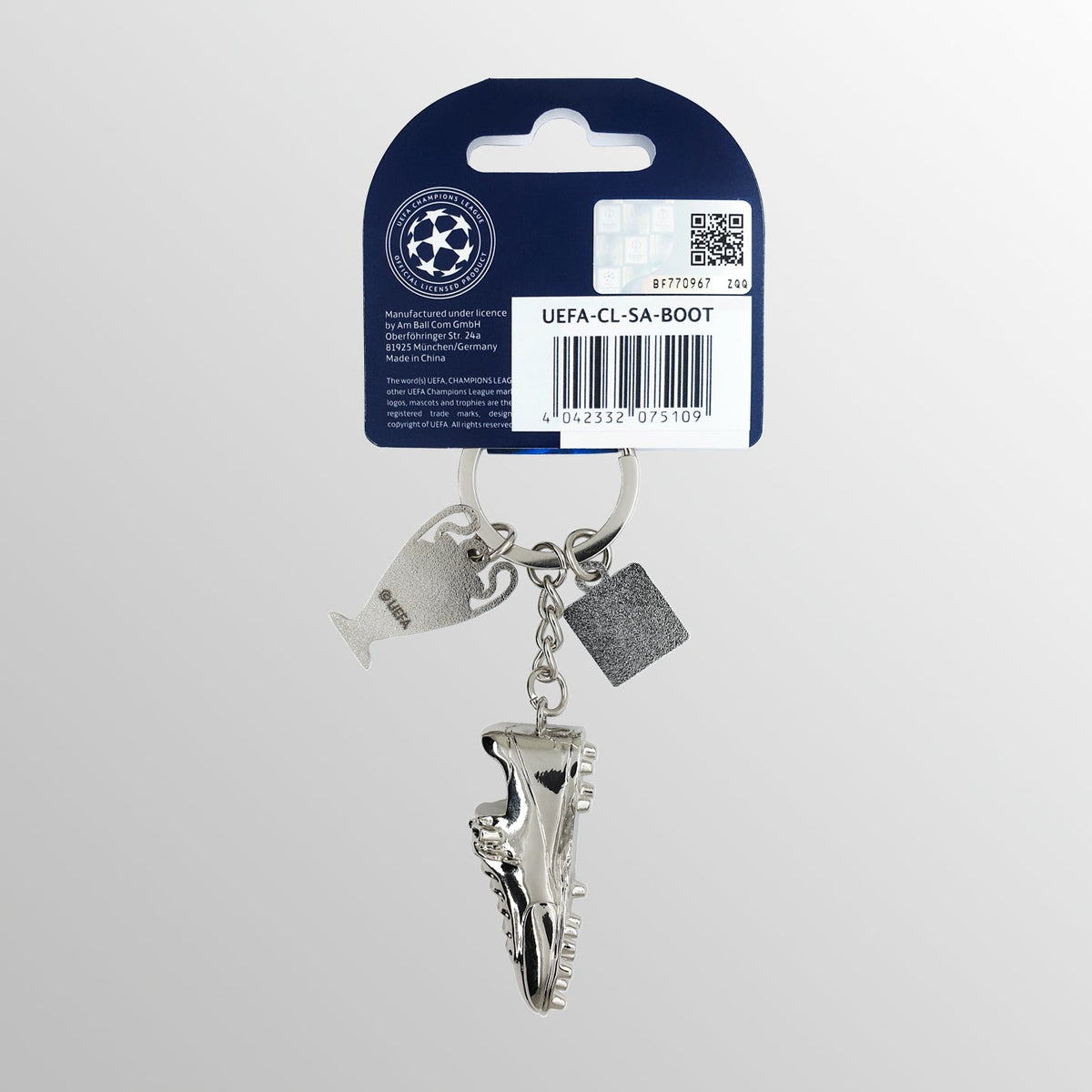 Football Boot &amp; Mini Trophy Replica Keyring UEFA Club Competitions Online Store