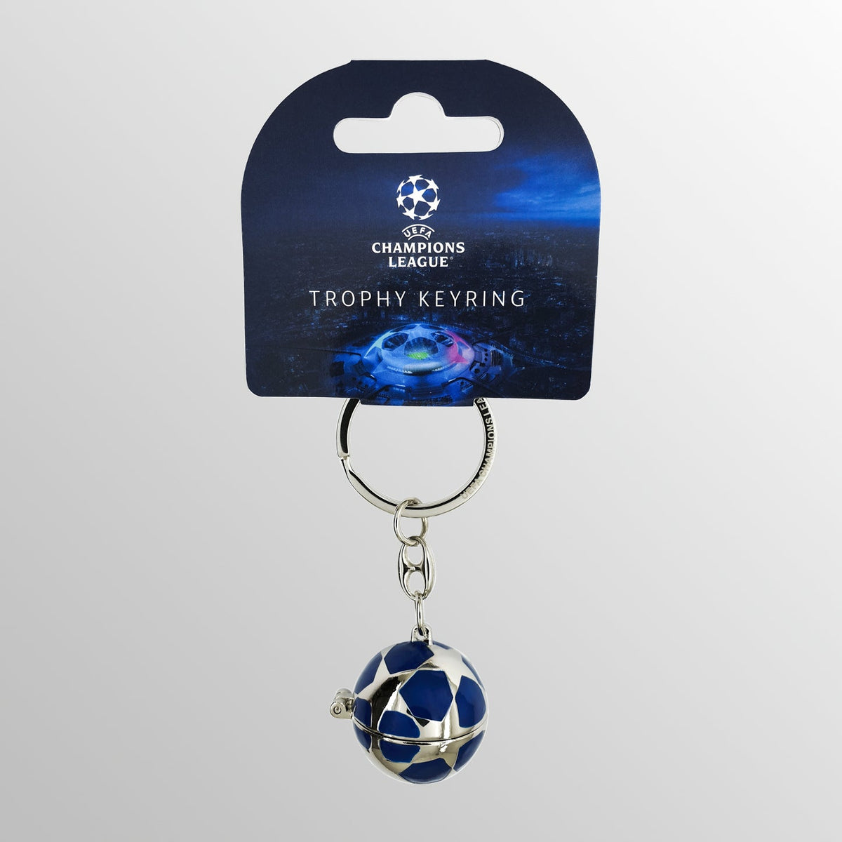 Starball with Mini Trophy Replica Keyring UEFA Club Competitions Online Store