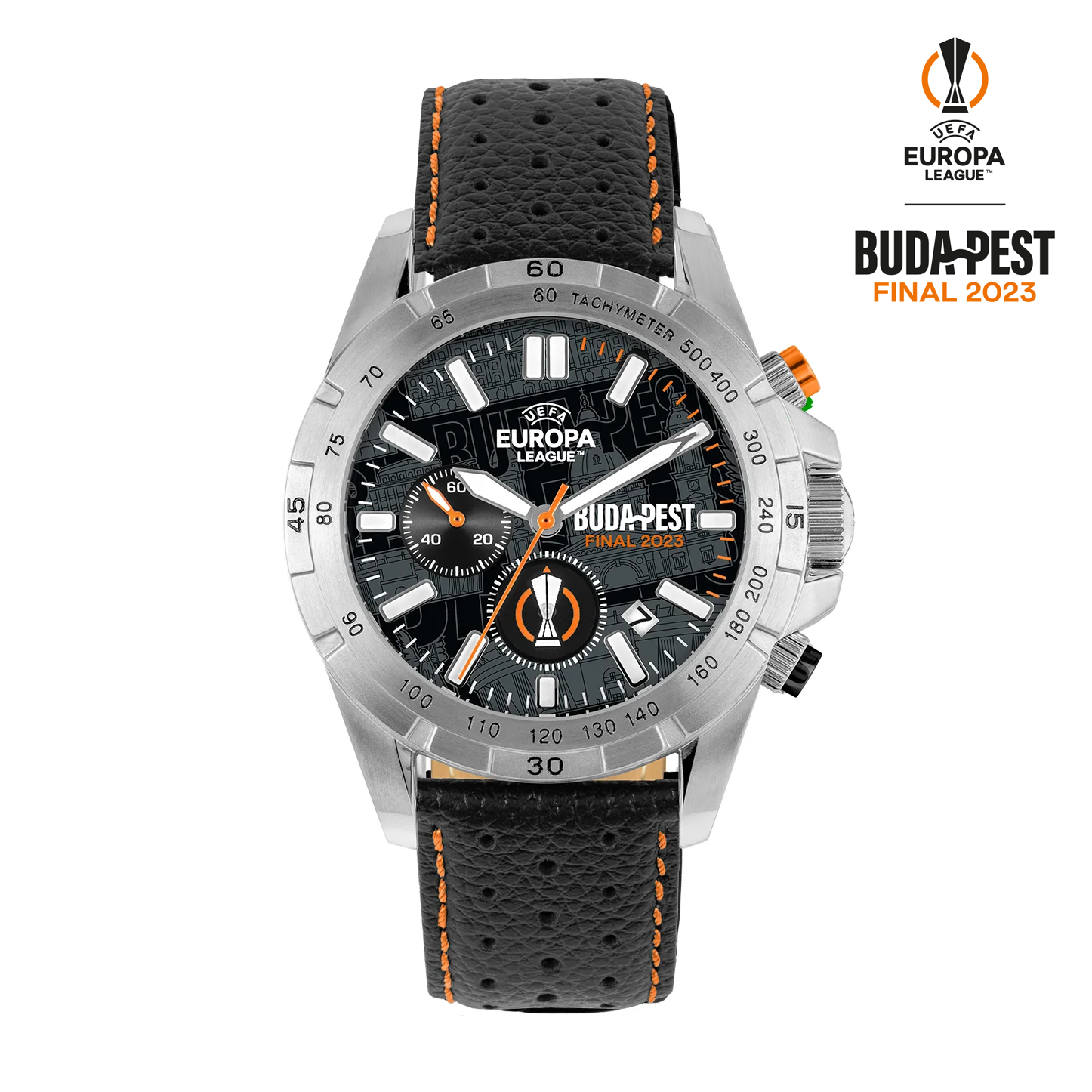 UEL Budapest Final 2023 Chronograph EL-101D Jacques Lemans Watch UEFA Club Competitions Online Store