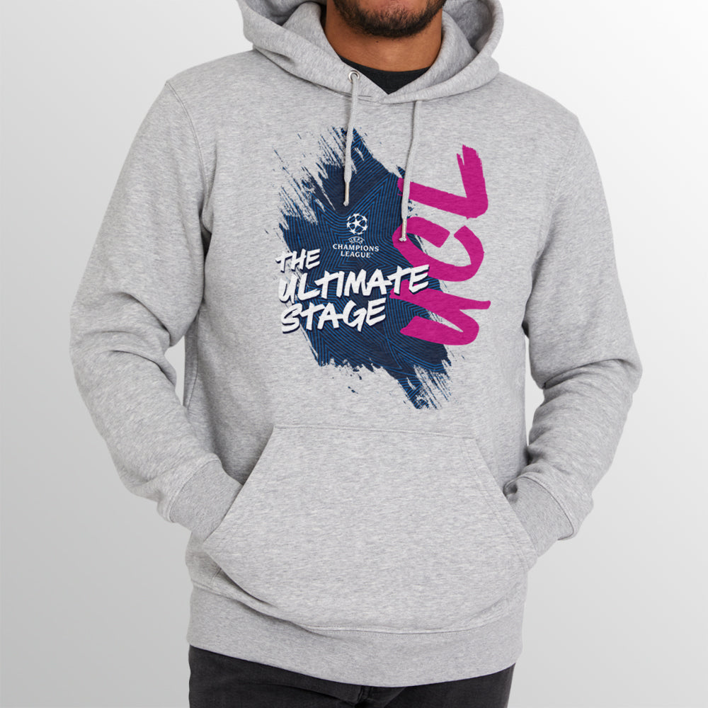 UEFA Champions League - Ultimate Grunge Grey Hoodie UEFA Club Competitions Online Store